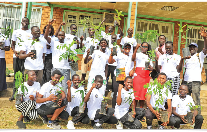 Juba youth go-green during the international youth  month 2023