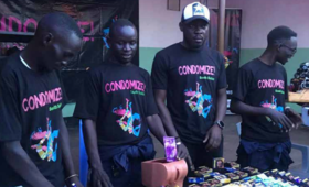 CONDOMIZE! South Sudan campaign to Condomize! The moonlight approach in targeted bars 