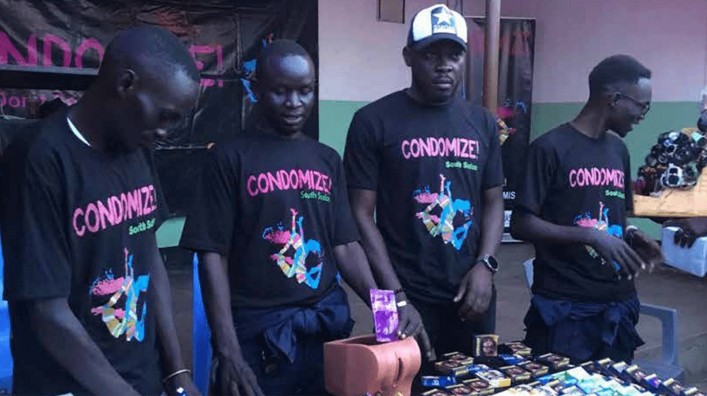 CONDOMIZE! South Sudan campaign to Condomize! The moonlight approach in targeted bars 