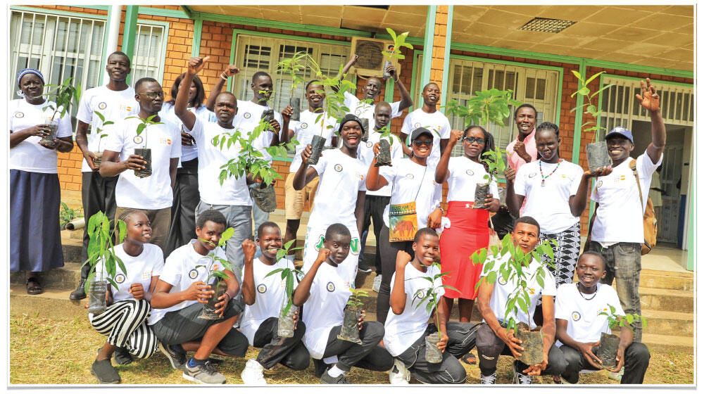 Juba youth go-green during the international youth  month 2023