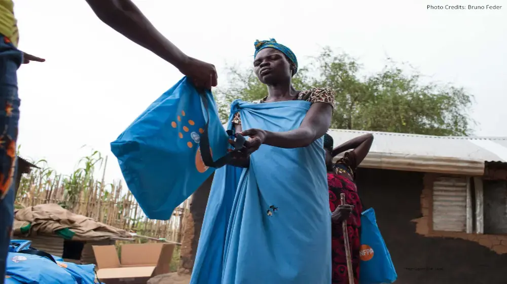 Dignity Kits for dignity -UNFPA meets the hygiene needs of women and girls affected by floods in Unity State