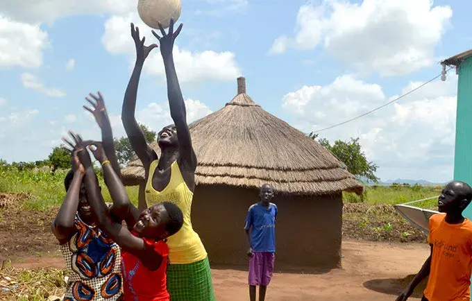 Young South Sudanese actors and athletes take on violence, HIV